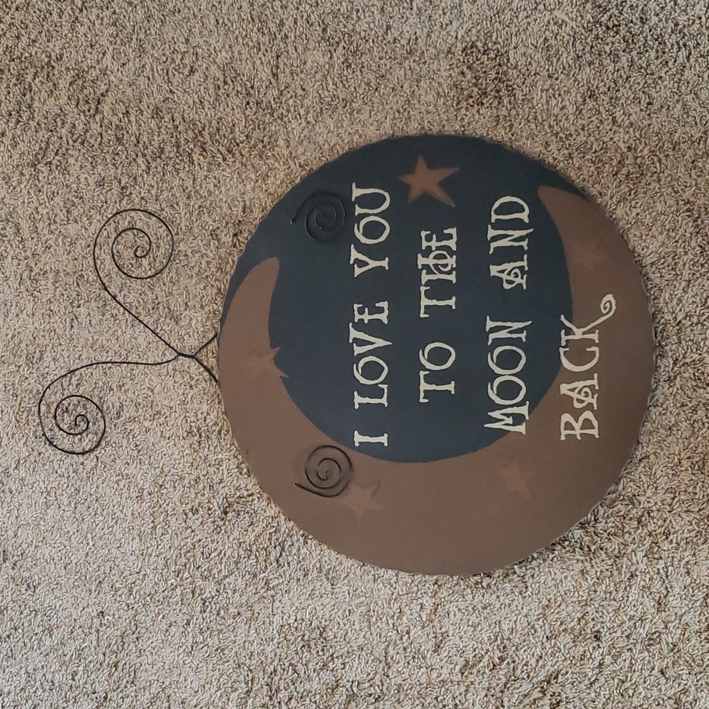 I love you to the moon and back wall hanging